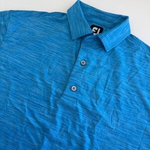 Footjoy FJ Blue Short Sleeve Golf Polo Men's Medium
